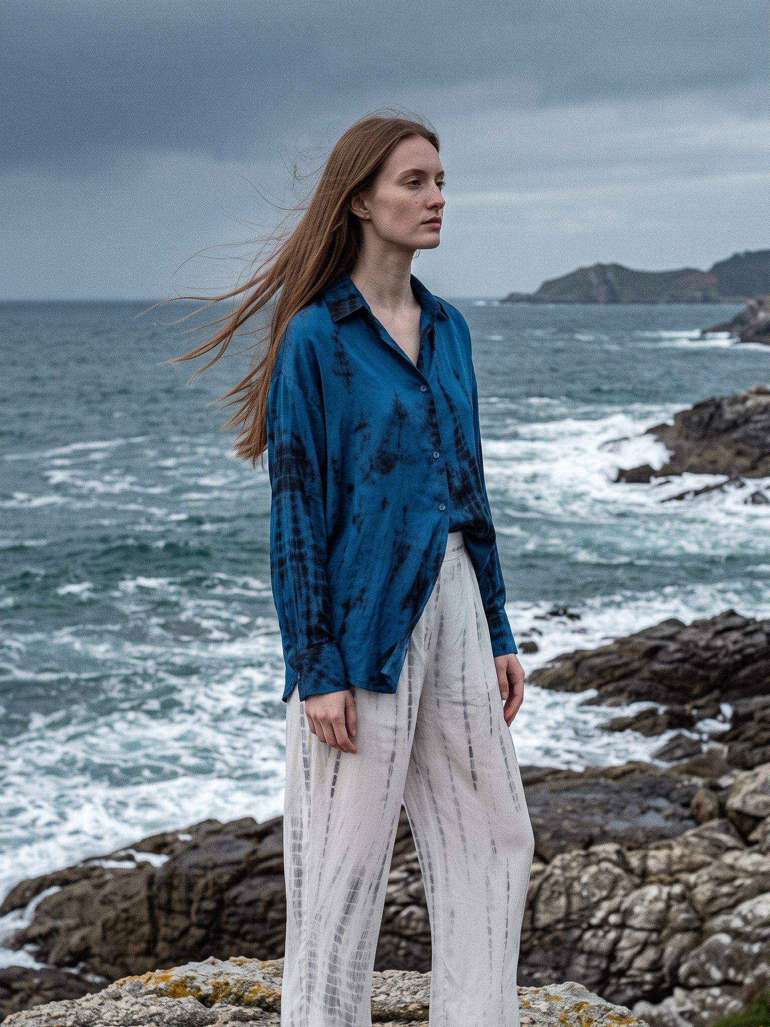 The Jazz set worn on the rocks of the A Coruña coast
